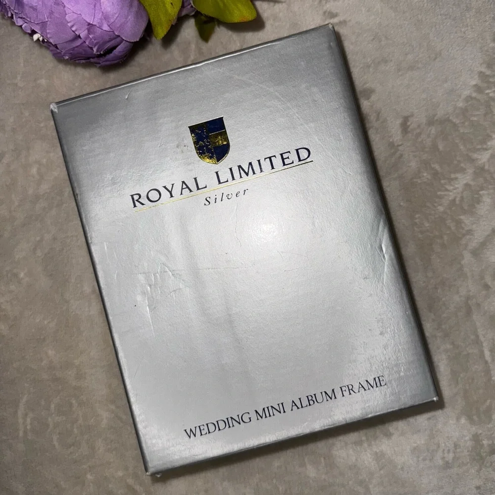 NEW Vintage Silver Wedding Picture Frame and Photo Album